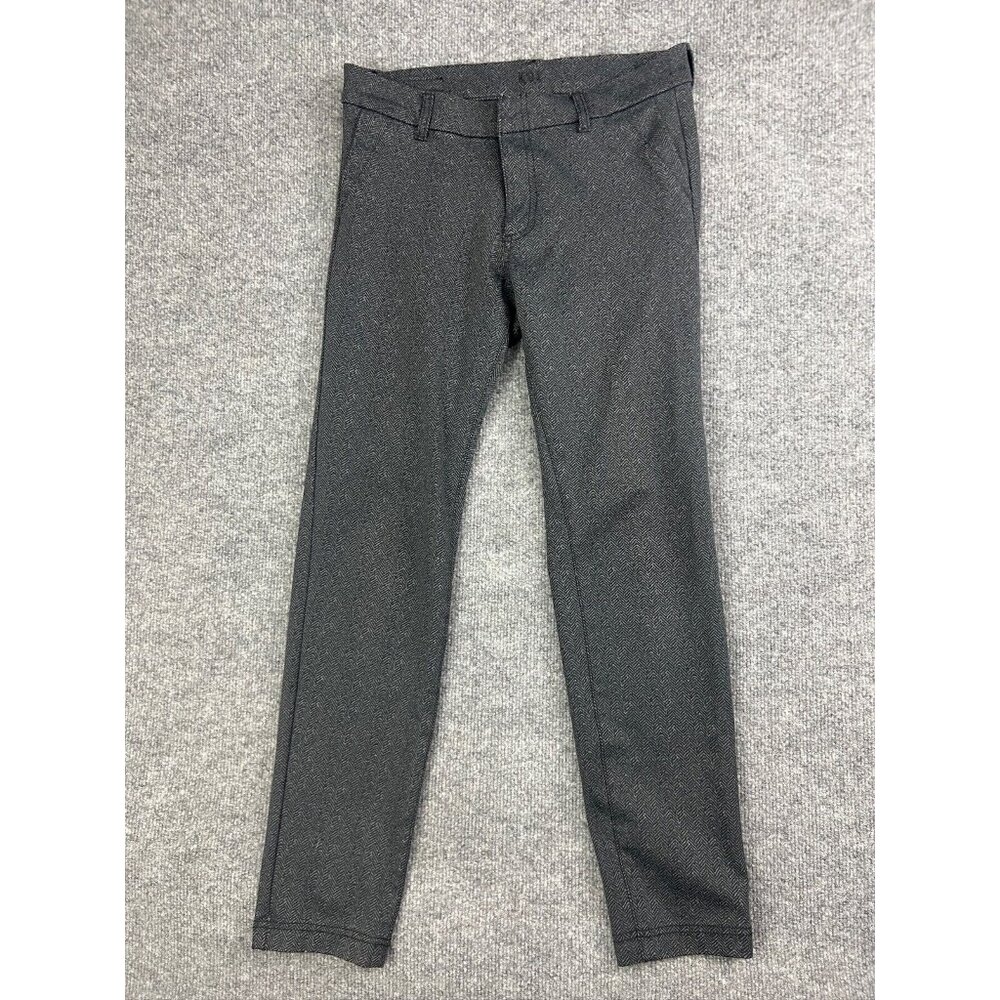 Kut From The Kloth Pants Women's 25 Gray Herringbone Skinny Zipper Mid Rise
